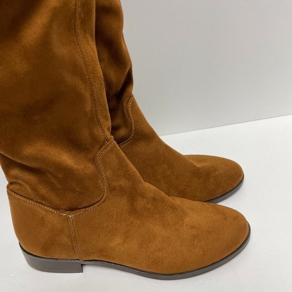 Suede Thigh High Boots - Picture 3 of 9